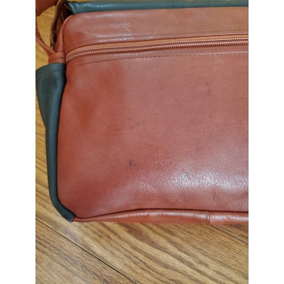 Stickman Leather Unisex Crossbody Purse Bag Brown Black Adjustable Strap READ - Picture 10 of 15